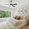 Pheasant Run Sadie Cottage Rambler Detached Villa – Primary bedroom with views to North Creek Preserve